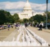 Each bag represents a person affected by cancer.